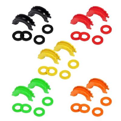 DRing Shackle Covers & 4 Pcs Washers for 3/4 Inch Shackle Gear Design Rattling
