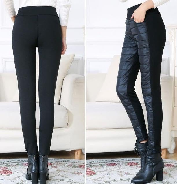Emptio Gepolsterte Leggings mit elastischem, eng anliegendem und warmem Sitz für den Außenbereich Bietet und bequem Perfekt für und den Alltag Verfügt über elastisch und ein Perfekt