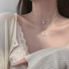 Collana con Pendente a Cuore Cambia Colore Caramella Per Donne Design Semplice Pietra Sensibile alla Temperatura Girocollo Pesca Gioielli da Festa
