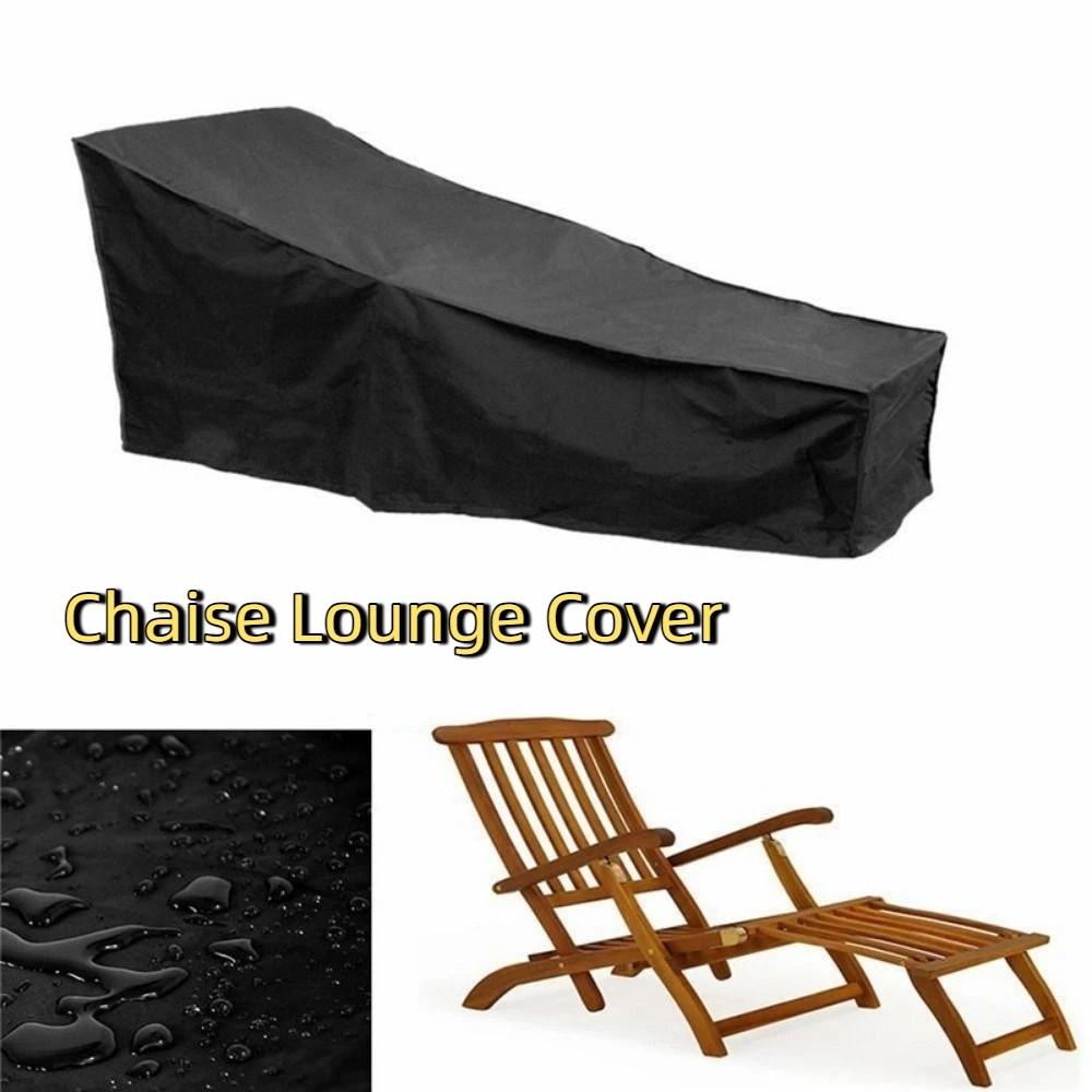 Full Coverage Chaise Lounge Cover UV Resistant Recliner Protective Cover Furniture Cover  Patio