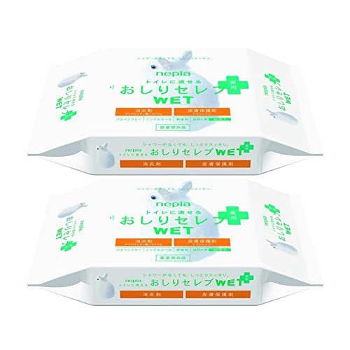 

Nepia Buttocks Celeb Влажные Медицинские Салфетки Сменные Блоки, 60 штук, Без запаха (60 листов (x2))