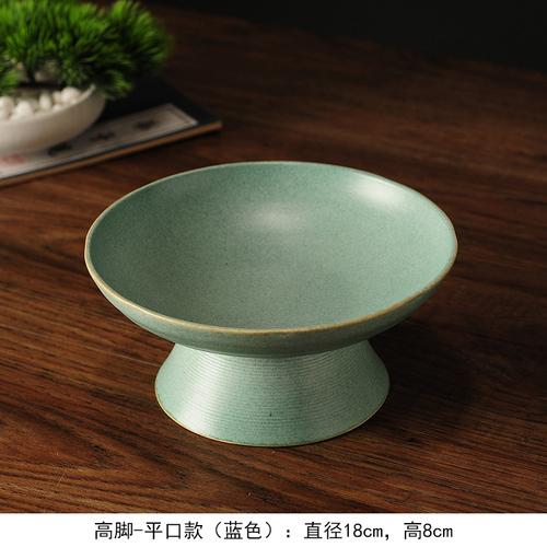 Flower Shape Ceramic Plate Refreshment Tray Tall Feet Dessert Cake Pan Fruit Tray Decorative Plate Dried Fruit Snack Plates Dish