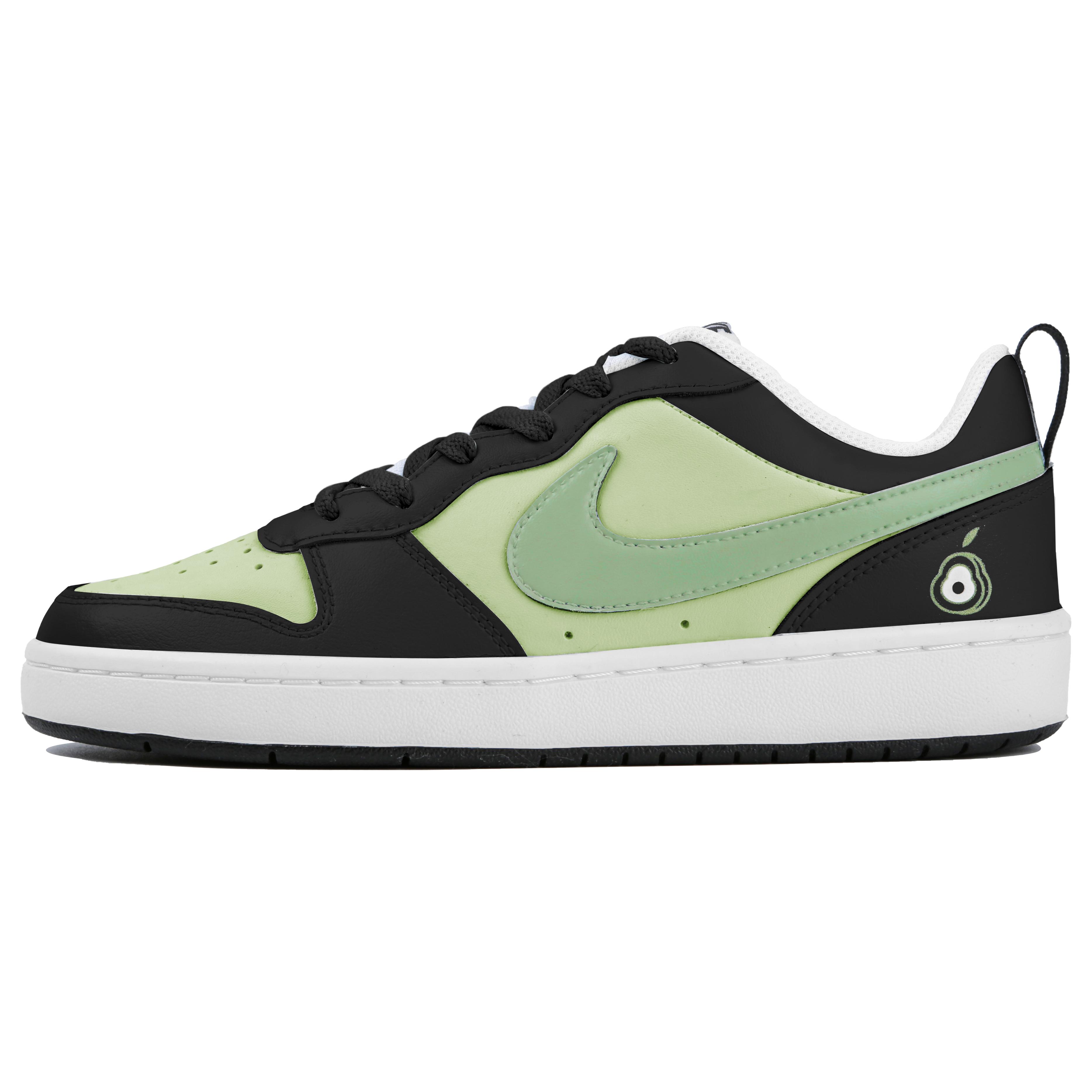 

Nike Court Borough Low top Skateboard Shoes GS Black Green BQ5448-104(Team4-) 36.5
