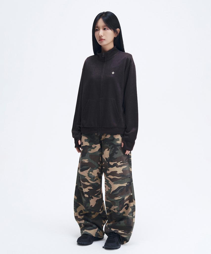 SLOW RECORD HOUSE Double Pintuck Cotton Pants_Camo (Vintage Green)