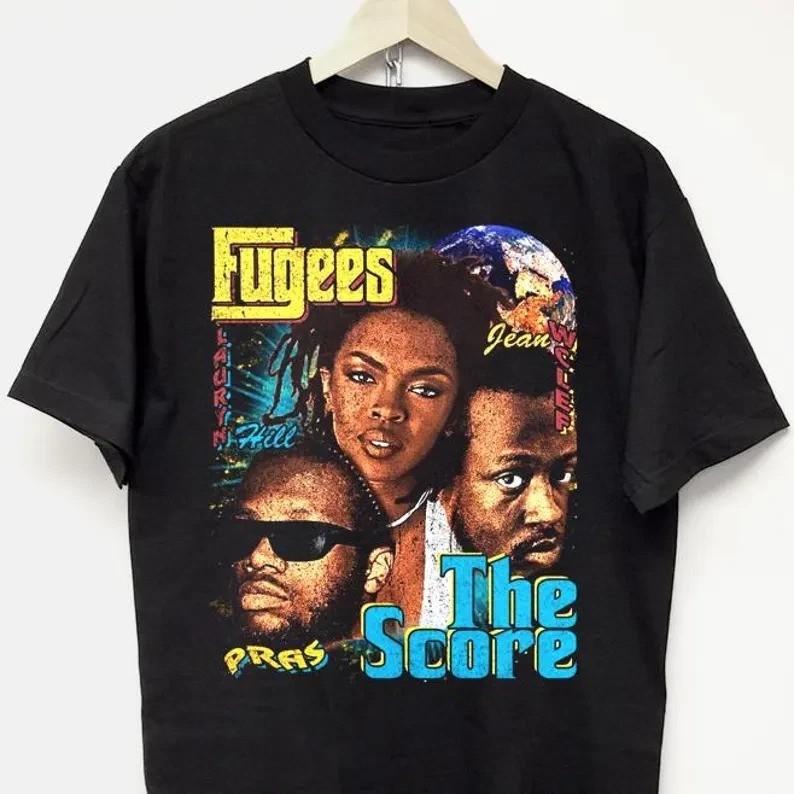 Vintage FUGEES lauryn hill Shirt Tour Tee Gift Fan Size S to 5XL Reprint TU049 Unisex T-Shirt S