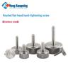 Stainless Steel Knurled Flat Head Thumb Screw for Fine Adjustment (M3-M8)