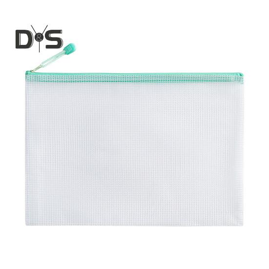 File Bag Large Capacity Storage A4 Files Stationery Carrying Case Transparent Visual Design Portable Document Organizer