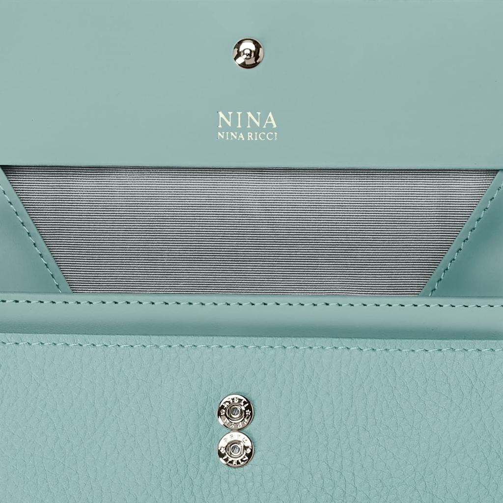 Nina Nina Ricci Garcon Long Wallet, Venus Perse, 35-3110, Mint