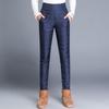 Pantalon d'hiver chaud pour femmes à taille haute et épaissi - Coupe amincissante, Grande taille, Doublé polaire, Vêtement chaud pour l'hiver pour femmes d'âge moyen et âgées