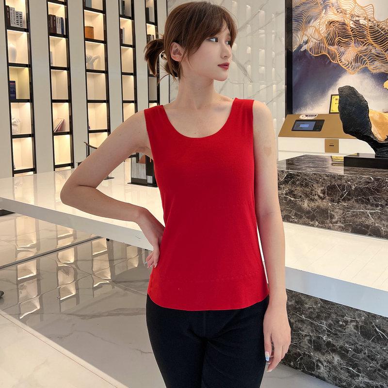 Women's Seamless Thermal Vest: Upgraded Velvet Belly Protection for Autumn and Winter