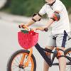 Front Handlebar Basket Waterproof Childrens Bicycles Basket Plastic Tricycle Basket for School Outdoor Cycling