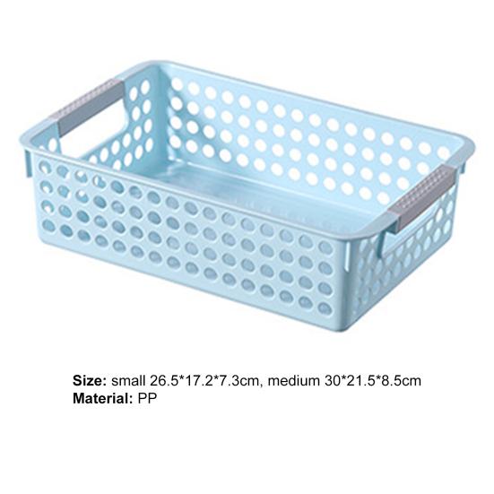Aufbewahrungskorb mit Griff Schmutzabweisendes PP Schlichtes Aussehen Aufbewahrungsbox für Kleinkram Küchenbedarf
