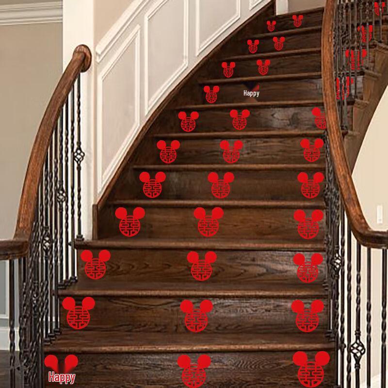 Lilang Flocked Mickey Mouse Wedding Happiness Decor Set