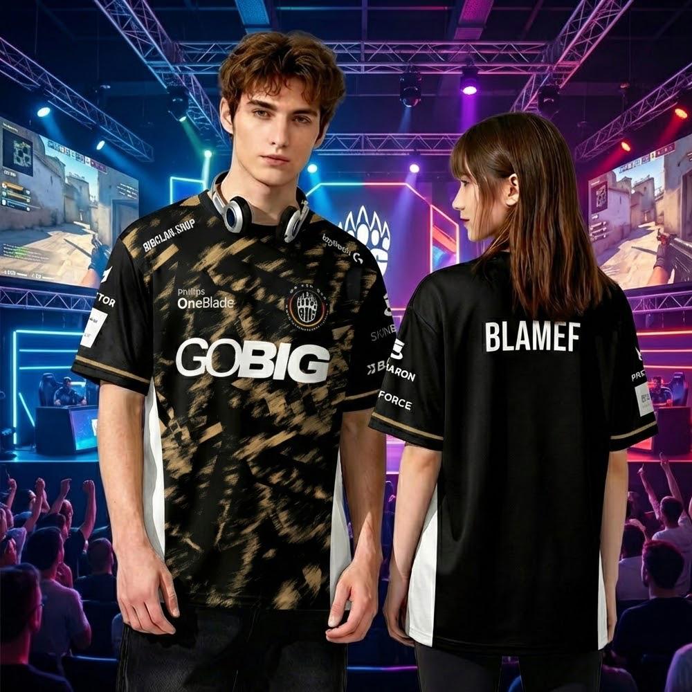 CS2 BIG Esports Club 2026 Jersey BLAMEF TABSEN Everyday Breathable Training Apparel Men's And Women's Customizable Fan T-Shirts