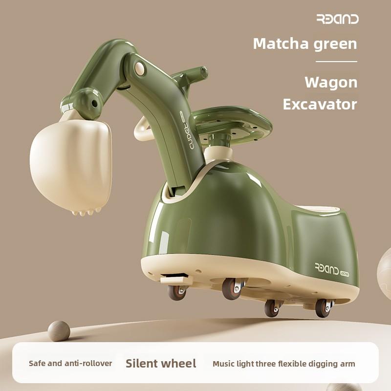 Outdoor Sports Children'S Scooter Multifunctional Scooter Upgrade Digger Model Children'S Toys 1-5 Years Old Musical Quadricycle