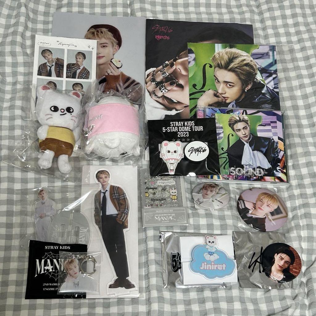 [USED] StrayKids Hyunjin Ginillet Plush Bag Charm Merchandise