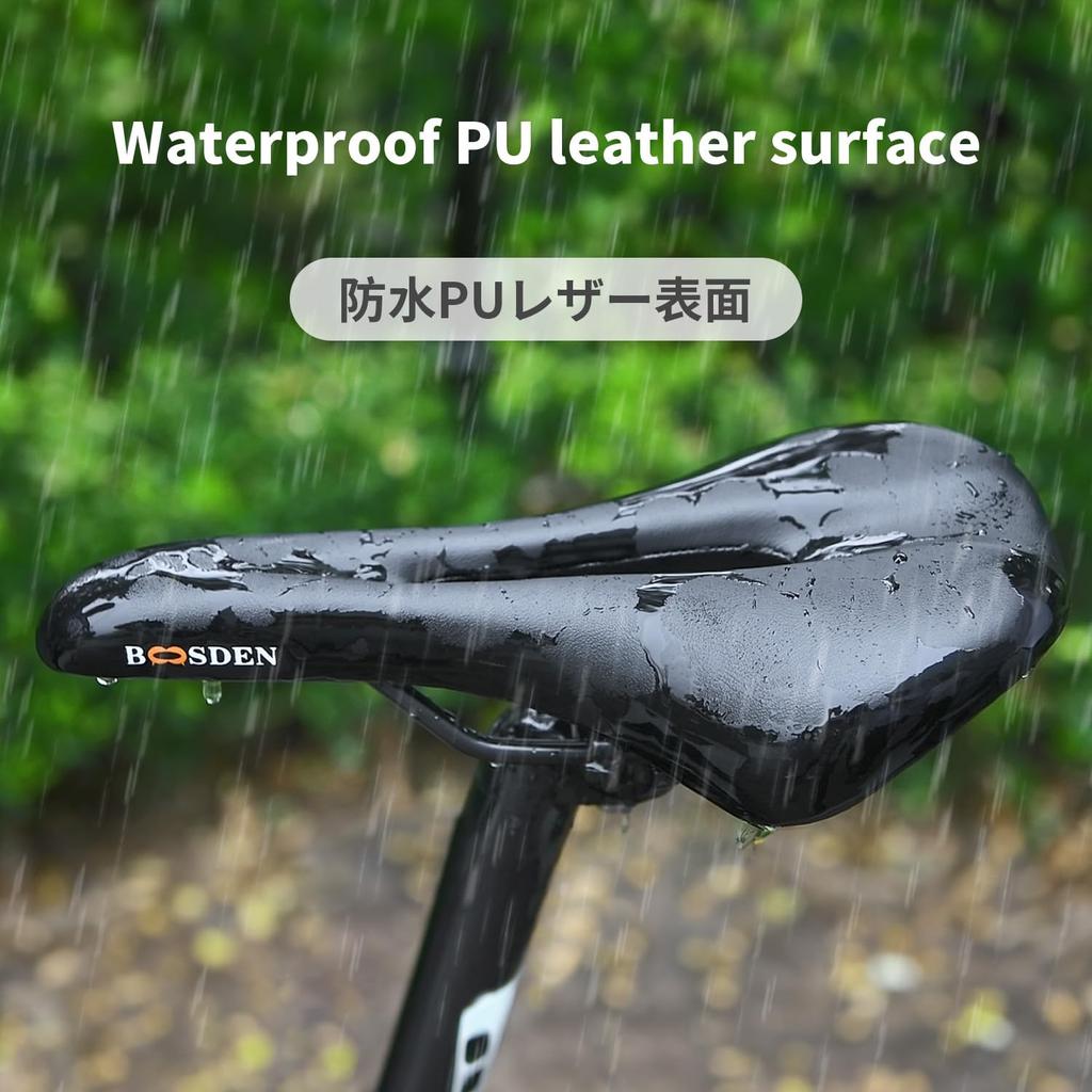 BOOSDEN Bicycle Saddle for Road Cross Mountain and Regular Comfortable Shock for Men and Black Bikes, Bikes, Bikes, Bikes, Buttocks, Perforated,