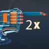 NERF - Elite 2.0 - Blaster Warden DB-8 16 Darts NERF - Fires 2 Darts At Once - Tactical Rail To Customize