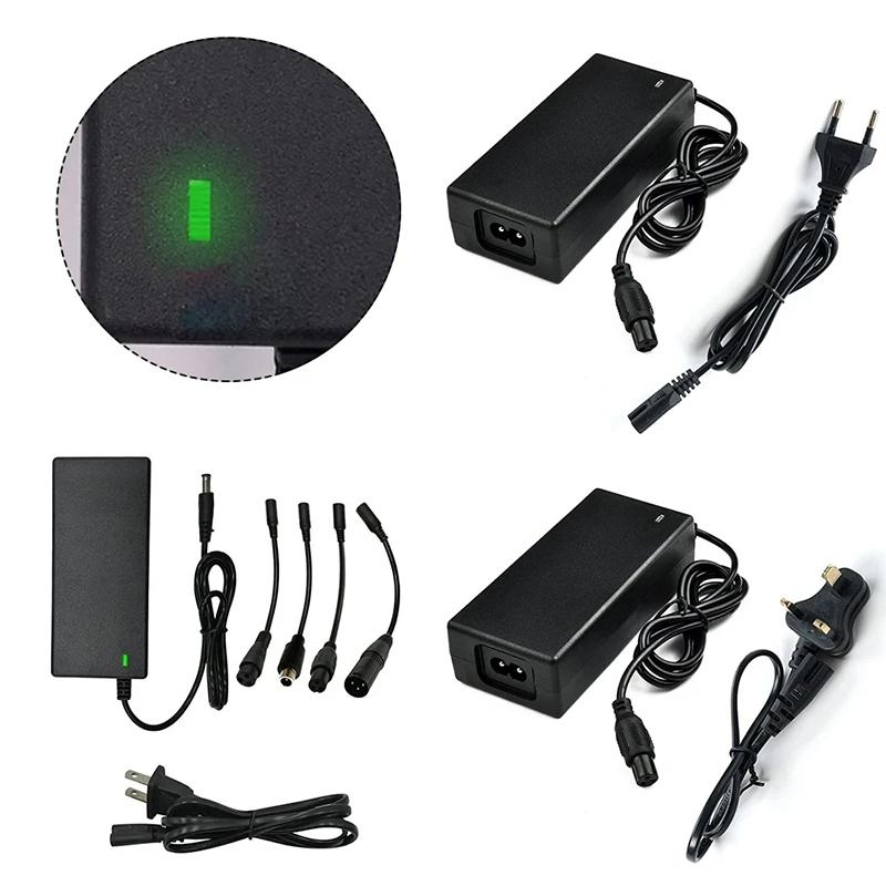 CE Listed 42V 2A Náhradní nabíječka pro elektrickou koloběžku pro 36V nabíječku hoverboardu s 5 zástrčkami