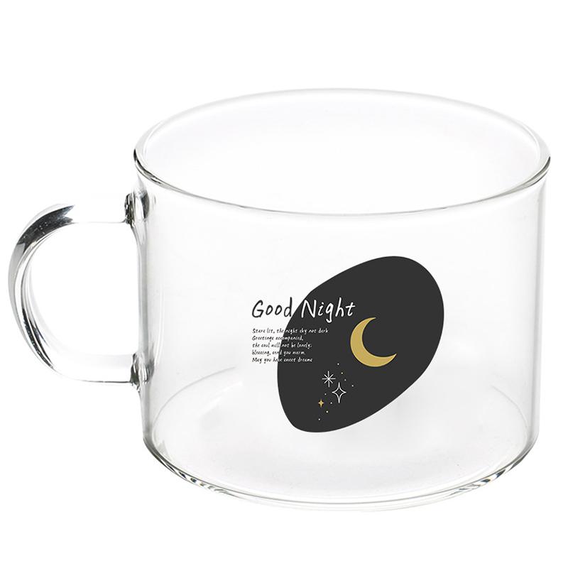 

500 мл прозрачная чашка для воды кофе молоко сок пиво завтрак овсянка стеклянная чашка с ручкой десерт чай кружка пара посуда для напитков 500ml