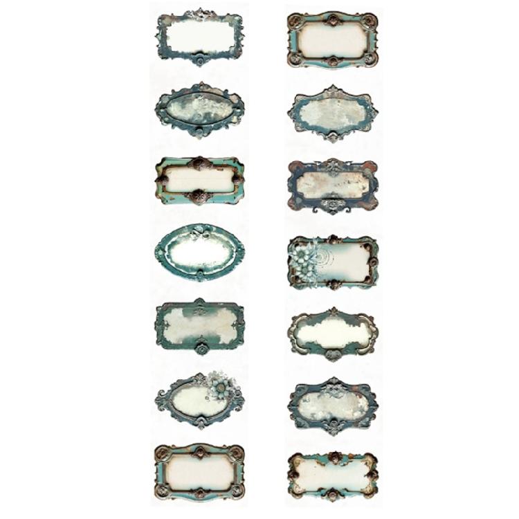 Vintage Rust Designs Tape Sticker Roll For Journal And Student Scrapbooking Project Easy Peeling And Removable