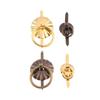 Iron Vintage Zinc Zinc Alloy Door Handles Multiple Colors Door Knobs Retro Black  Desk