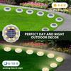 4/8PCS Solar Lawn Lights Outdoor 8 LED Solar Underground Lamp Waterproof Solar Buried Light for Garden Patio Pathway Landscape