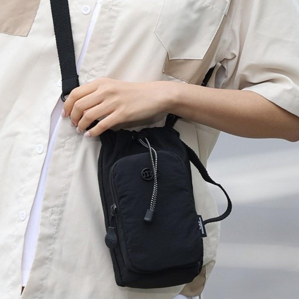 Fashion Adjustable Strap Shoulder Bag Light Weight Multi-pocket Messenger Bag Durable All-match Phone Bag