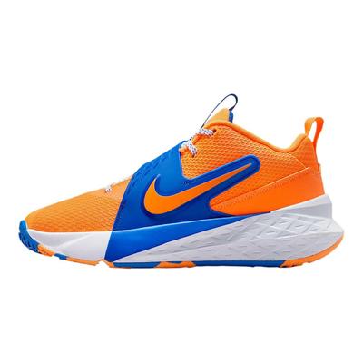 Team Hustle D 12 Mesh Easy On Off Stable Fit Cushioning Mid Top Kids Basketball Shoes Unisex Basketball Shoes HF6279-800