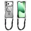 For IP17PROMAX 3-in-1 Transparent Magnetic Phone Case Small Four Corner Hanging Rope for Apple 17 Phone Case