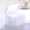 Square Mini Plastic Transparent Storage Box Beads Organizer Case Jewelry Earrings Rings Small Items Tools Sundries Container Box