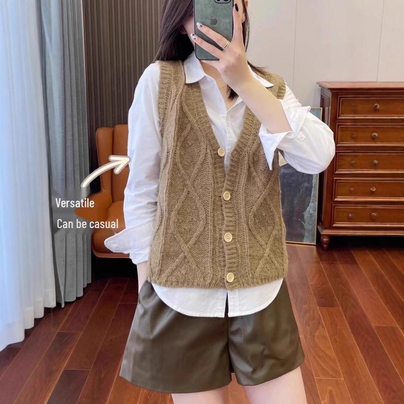 Women's Pure Cotton White Long Sleeve Casual Shirt - Loose Fit for Spring and Autumn