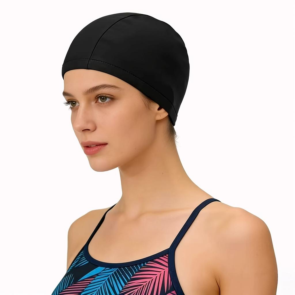 1pc Comfortable Breathable Swimming Cap, Unisex Adult Swim Hat, Essential Headwear for Pool Beach Water Sports