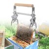 Stainless Steel Beekeeping Frame Gripper With Smooth Wood Handle For Secure Hives Frame Handling