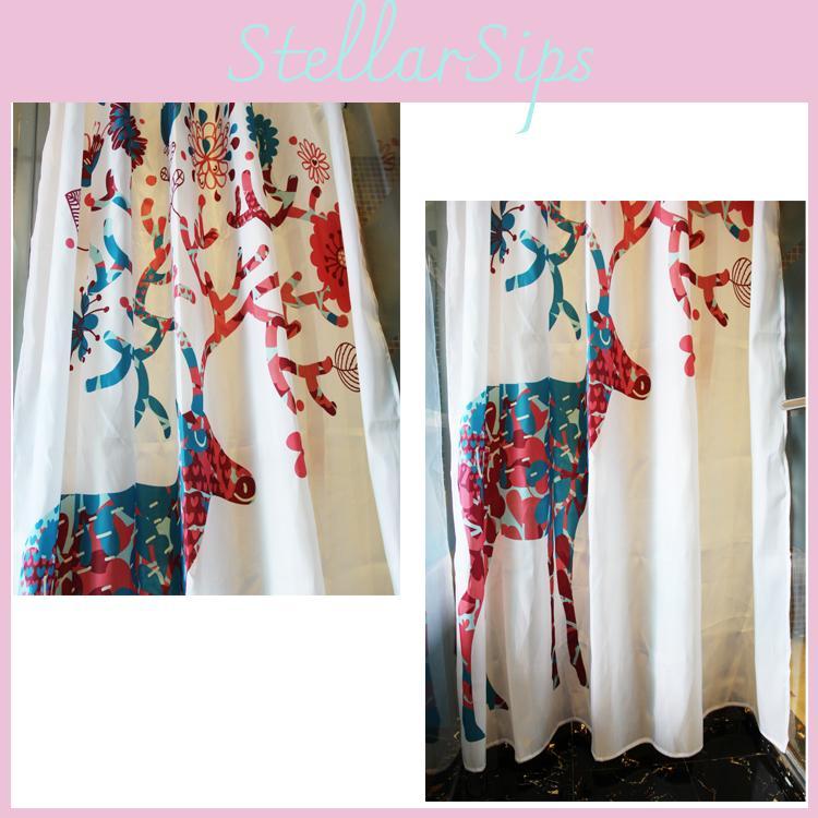 Hirsch Dusche Polyester Vorhang Druck Badezimmer Dekoration Einfach Praktisch Und