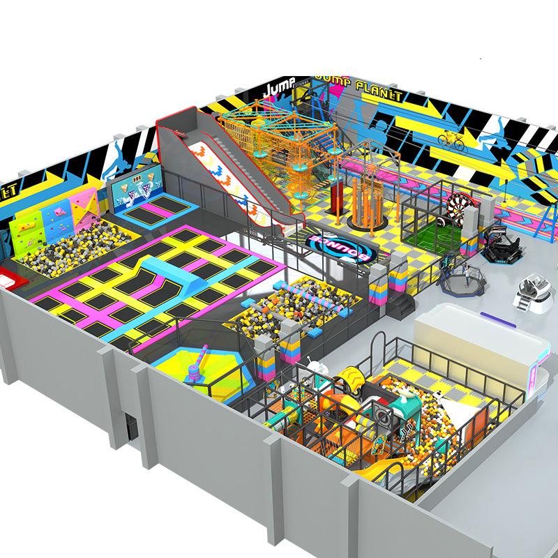 Indoor Trampoline & Soft Play Park for Adults & Kids - Challenge & Fun Area