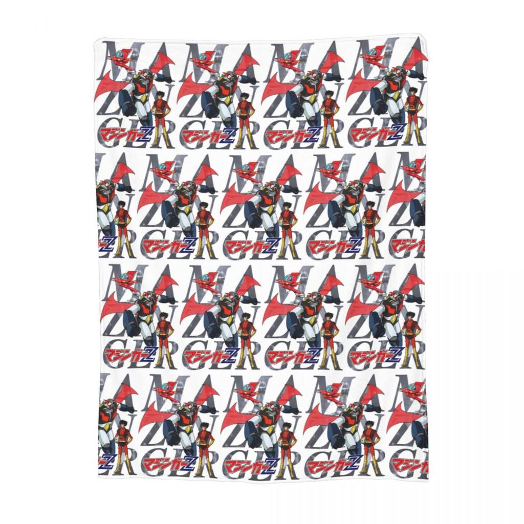 Mazinger Z Mad Robot Grendizer Anime Manga Blanket Soft Warm Flannel Throw Blanket Cover for Bed Picnic Travel Home Couch