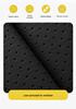 Shadow Leopard Perforated Leather Universal Seat Cushion for Five-Seater Cars