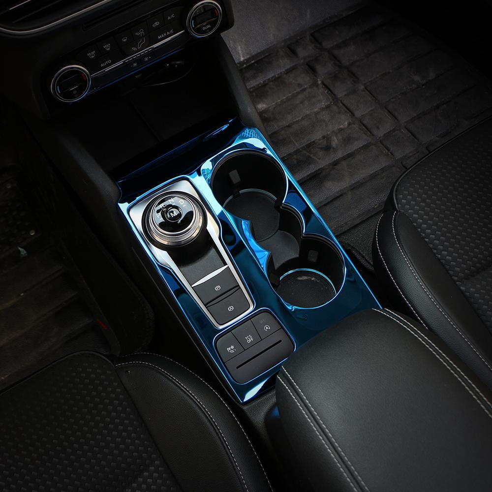 Car Stainless Steel Center Control Panel Gear Shift Box Frame Cover Protection Trim for Ford Focus 2019 2020 AT LHD