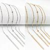 5 Pcs/Set Unisex Silver Plated Stainless Steel Anklets Summer Beach Bracelet Jewelry Accessory for Valentine's Day Gift