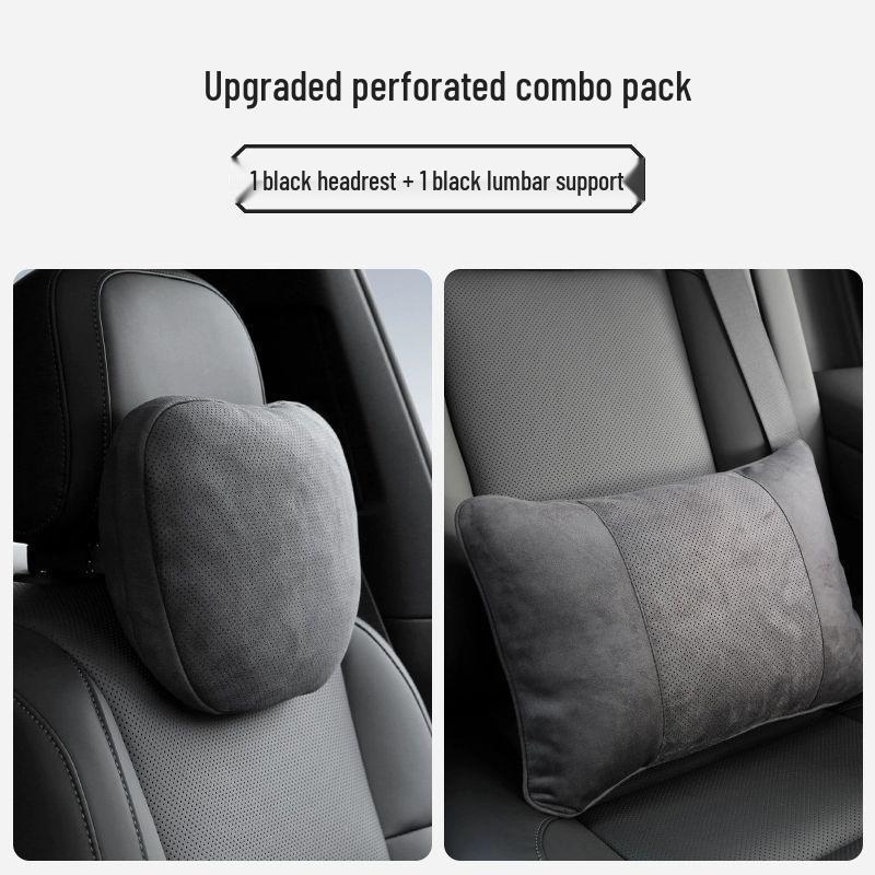 Nick Car Headrest Lumbar & Neck Support Pillow for Maybach S-Class, Mercedes, Tesla & AITO