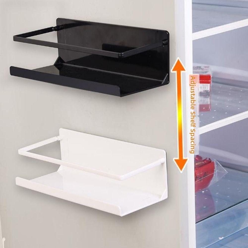 Wall Mounted Magnetic Storage Shelf Large Capacity Refrigerator Side Rack Spice Storage Rack Oven