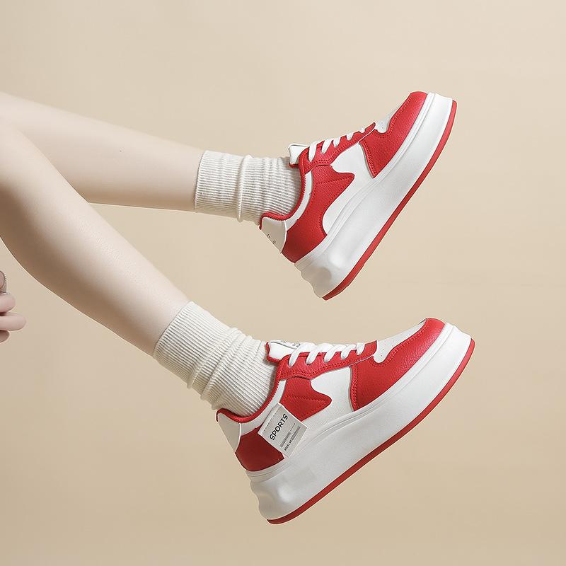 Versatile Little White Shoes Women'S Casual Street Photography Student Board Shoes Single Shoes Sports Shoes