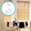 12 Pieces Hold Down Bracket 1 Inch Mini Brackets for Blinds Clear Plastic Blind Brackets Holder Blinds Bottom Rail Hold Clips Replacements Blind