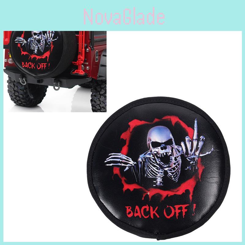 Stylish Skeleton Spare Tire Cover For 1/10 Rc Crawler Wrangler Traxxas Trx-4