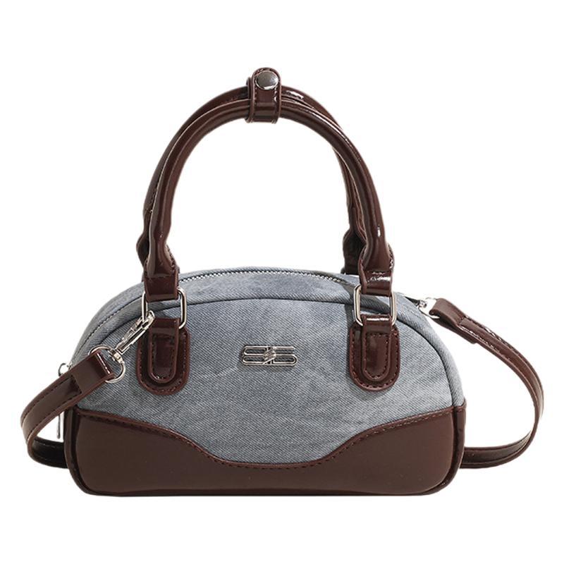 2025 Autumn and Winter New Small Bowling Handbag High-end Fashion Shoulder Bag Women's Messenger Commuter Bag Wholesale