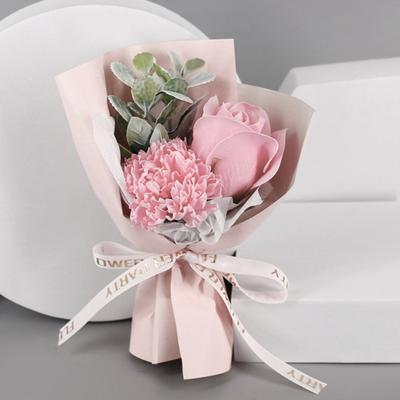 False Bouquet High Color Fastness Wonderful Gift Reusable Beautiful Mini Faux Carnation Rose for Dating