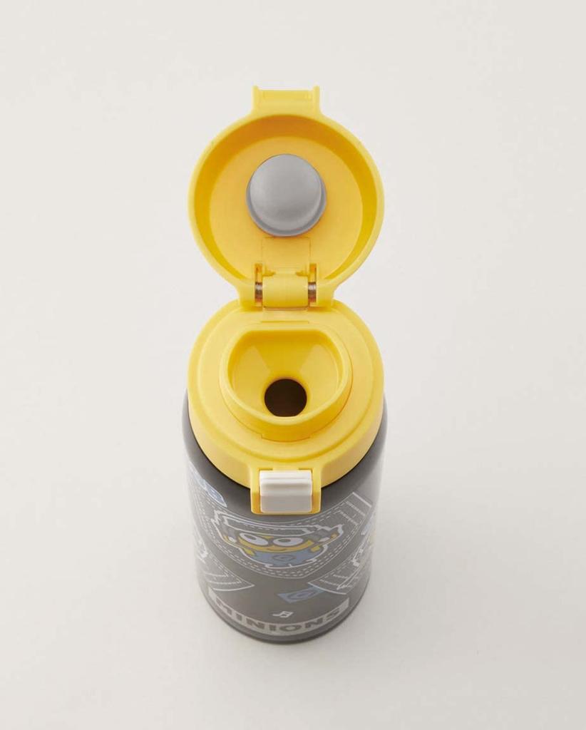 Skater Mug Bottle 480ml Thermal Insulated Stainless Steel Water Bottle One Touch Open Despicable Me Minion STOT5-A