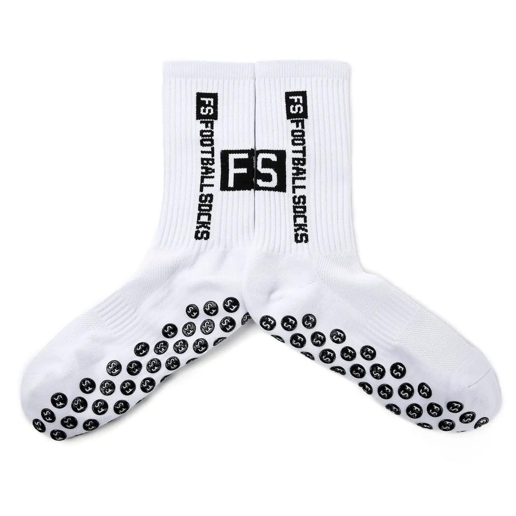 3 Pairs Non Slip Football Socks Mens Friction Gasket Tube Running Ice Snow Hiking Athletic Over Knee Stockings Basketball Socks