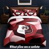 Stade Rennais FC Design Bett Bettwäsche Set 1 Bettbezug + 2 Kissenbezüge Weich Atmungsaktiv Haushalts Bettwäsche